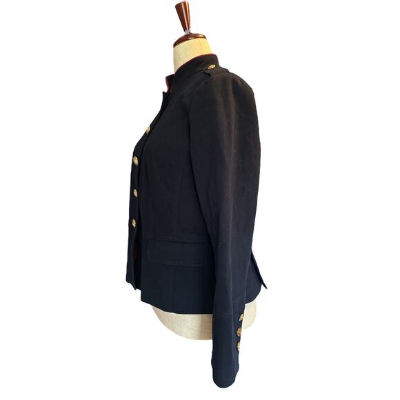 Talbots Navy Military Jacket Gold Buttons Size 14 - Picture 5 of 14